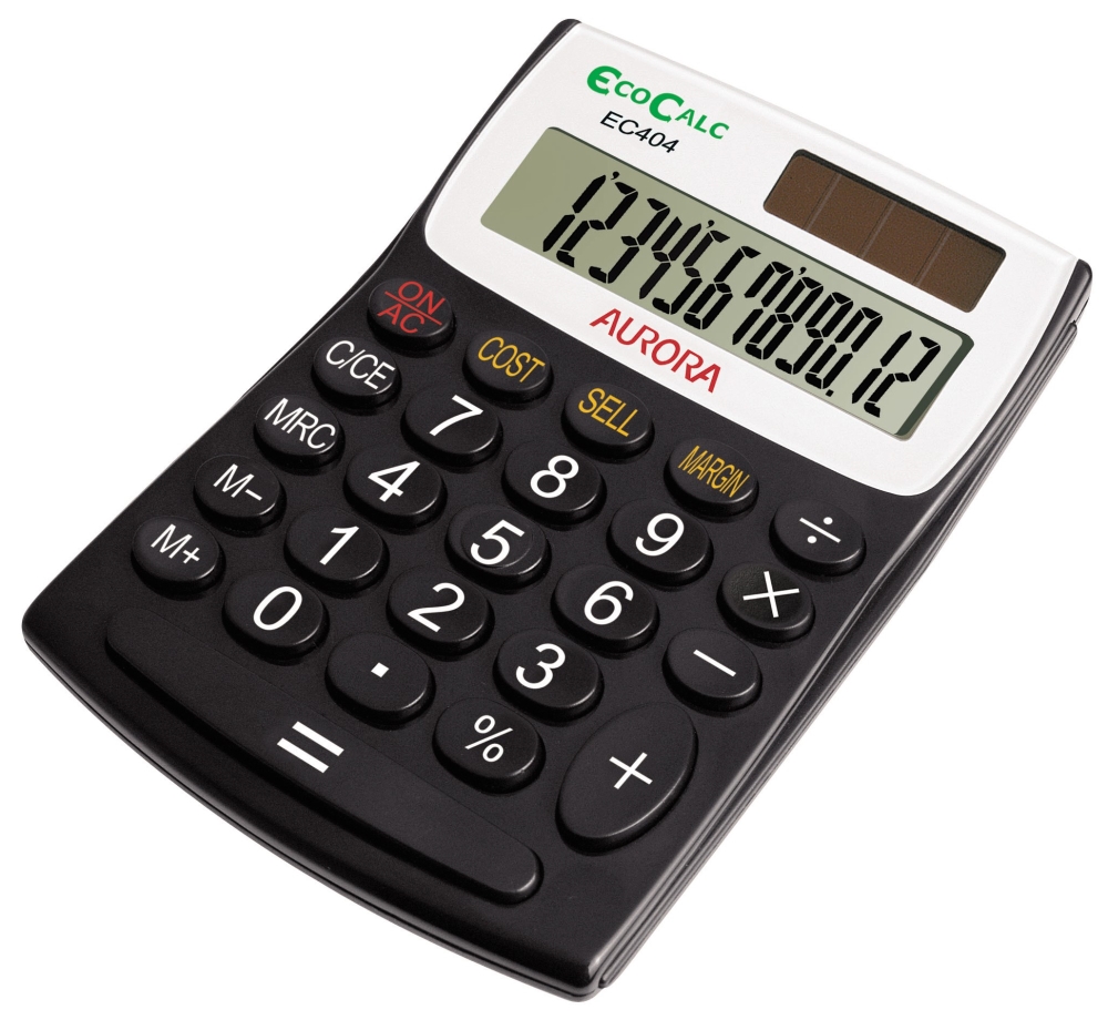 Aurora EC404 Calculators - Black