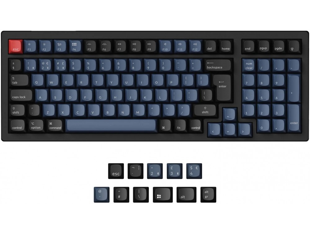 Keychron UK K4 Pro Bluetooth QMK/VIA RGB Assembled Linear Mac/PC Custom Keyboard