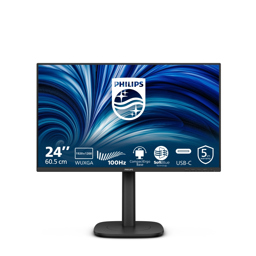 Philips 24B2N3200D Computer Monitors - 24.1 Inches - Black