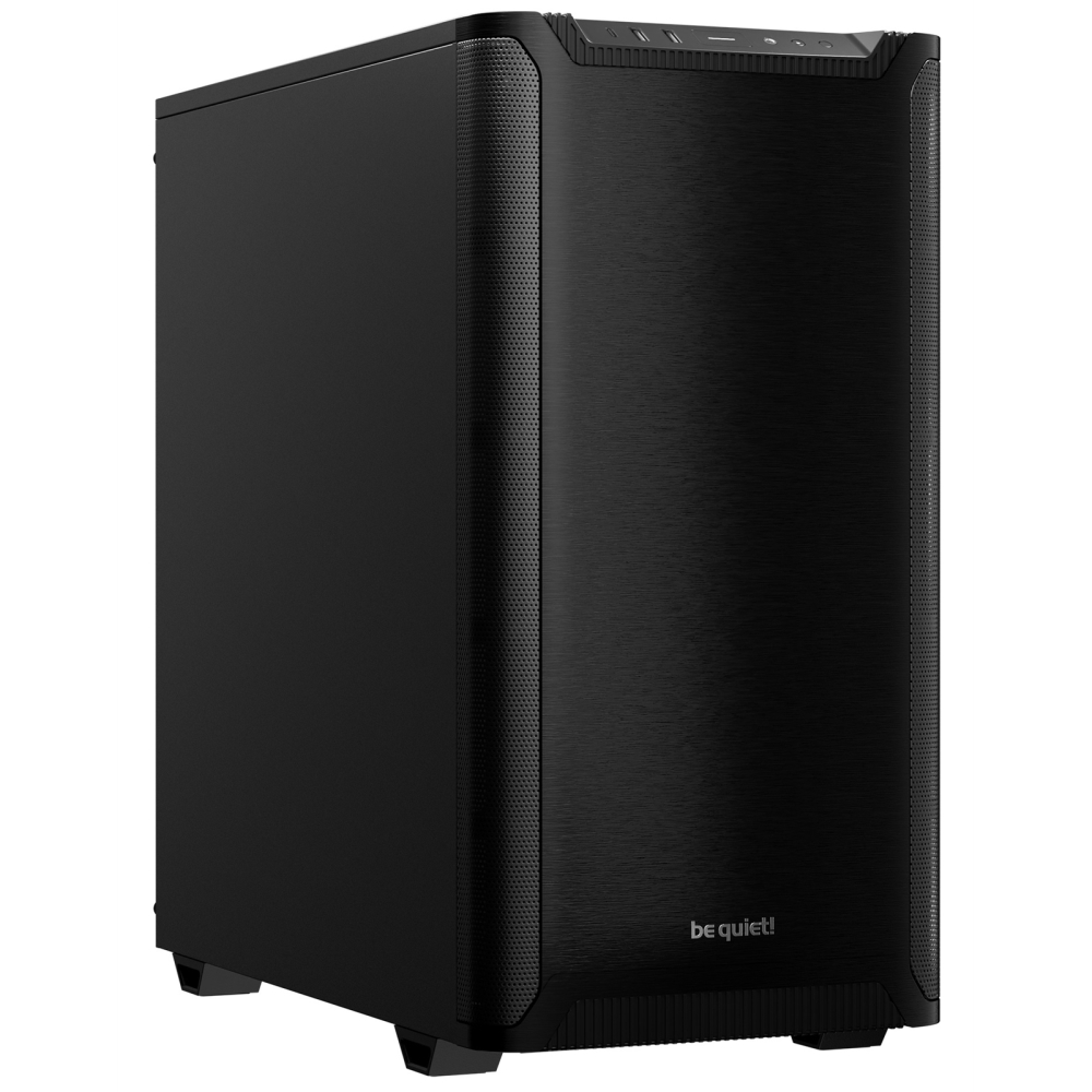 be quiet! Be Quiet! Pure Base 501 Gaming Case, ATX, Compact Design, 2 Pure Wings 3 Fans, High Airflow Top, USB-C, Black