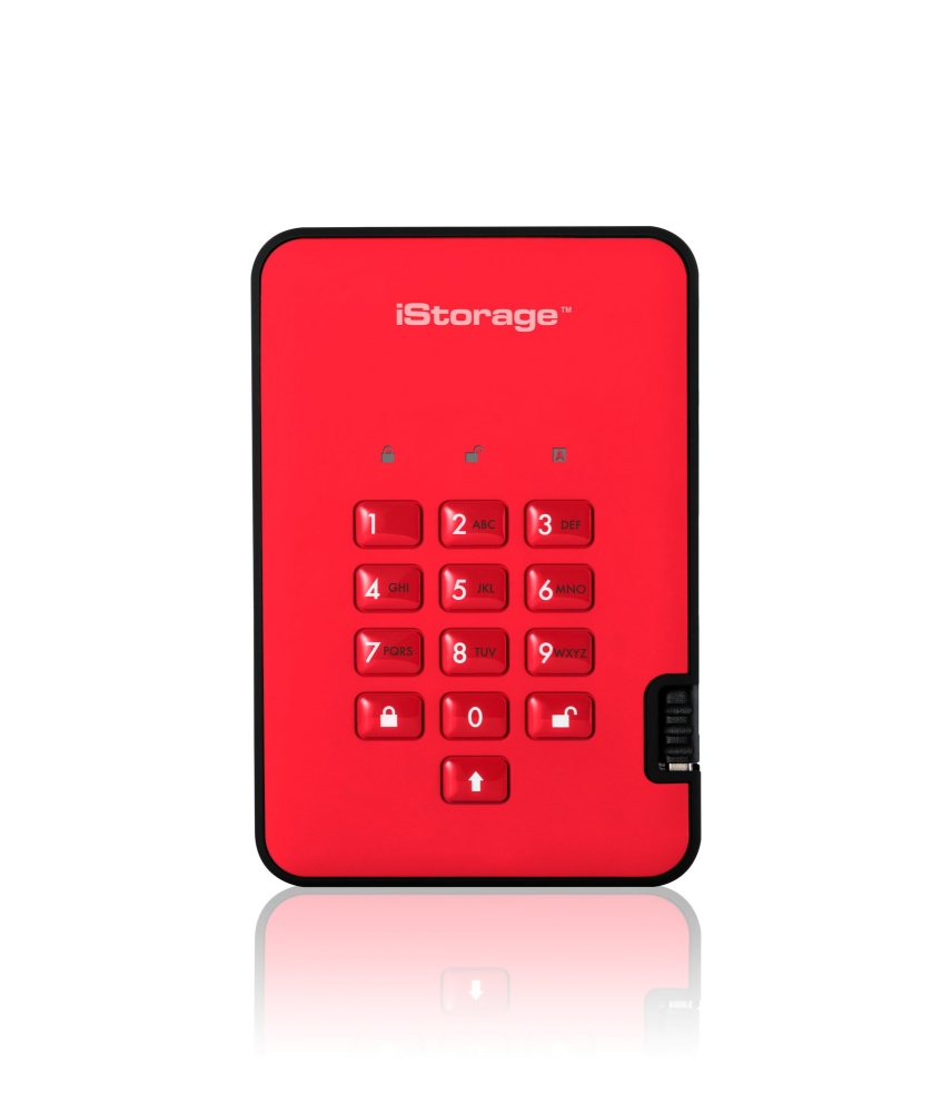 iStorage diskAshur2 External Solid State Drives - Red
